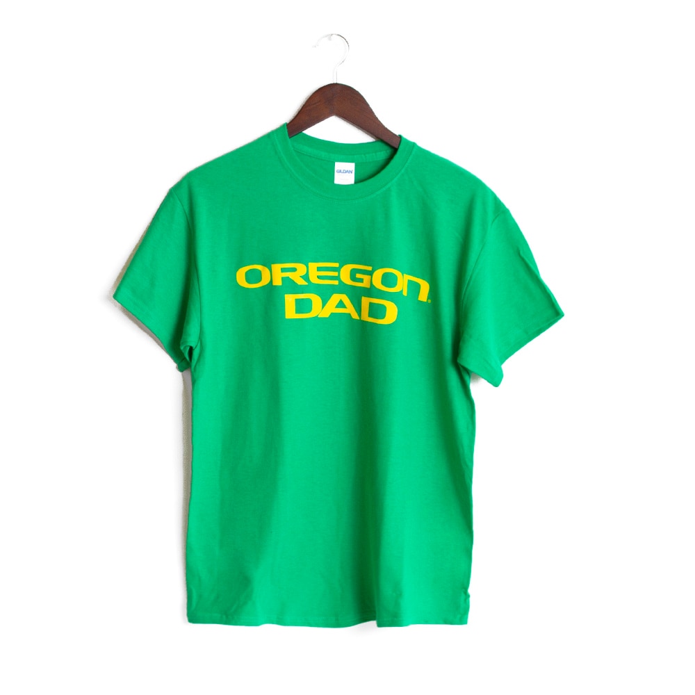 Oregon, McKenzie SewOn, Green, Crew Neck, Cotton, Men, Dad, T-Shirt, 128577